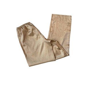 •SOLD• GOLD SILK HIGH-WAISTED PANTS •SOLD•